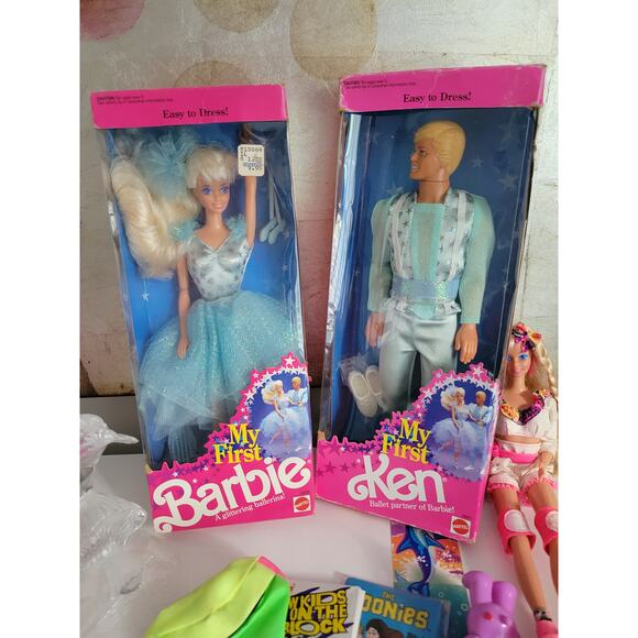 My first Barbie & Ken set Ballerina 1991 new in box #3841 #3839 - Picture 1 of 8